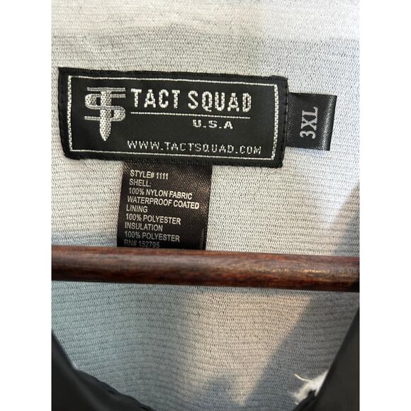 Tact Squad USA Black Flannel-lined Security Windbreaker Men size 3XL - Picture 5 of 6